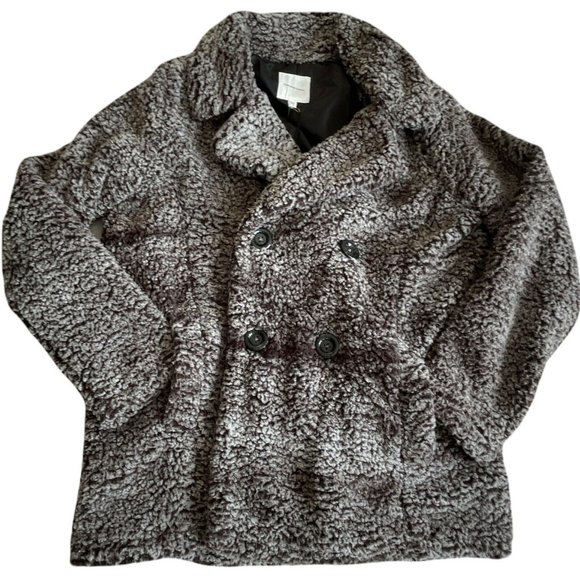 🌹NWT Women’s Jacket Size M THREAD & SUPPLY Sherpa double-breasted - Picture 9 of 11